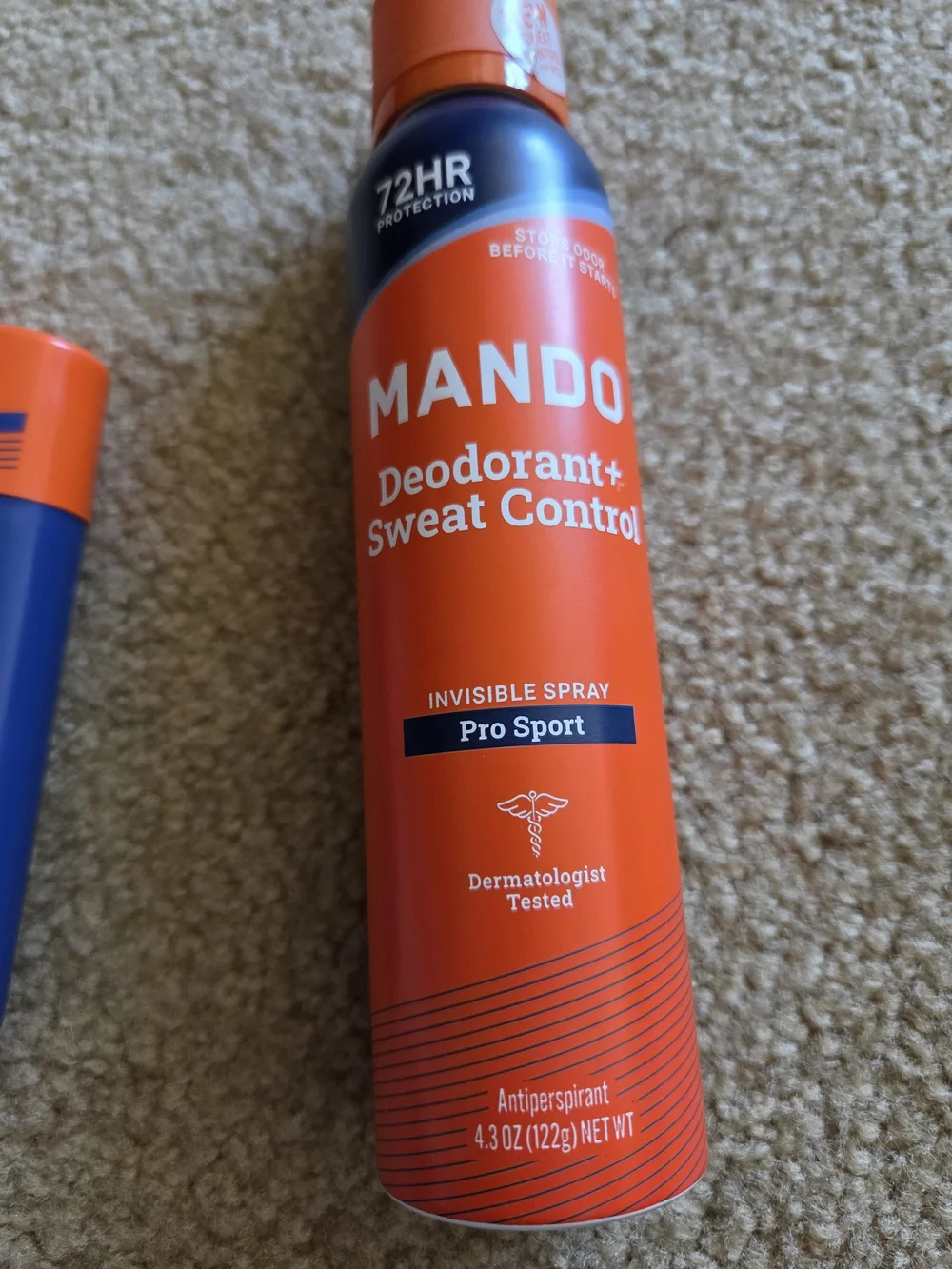 Mando Pro Sport Whole Body Deodorant Stick 2.65 oz + Spray 4.3 oz Aluminum-Free